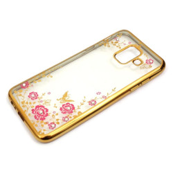 Etui BUMPER GLOSSY DIAMOND na telefon Samsung Galaxy A6 2018 A600 złote