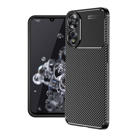 Etui Bumper Carbon Fiber na telefon OPPO A78 5G CPH2483 czarne