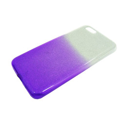 Etui Jelly Case SHINING na telefon Huawei Y5 2018 DRA-L21 srebrno-fioletowe