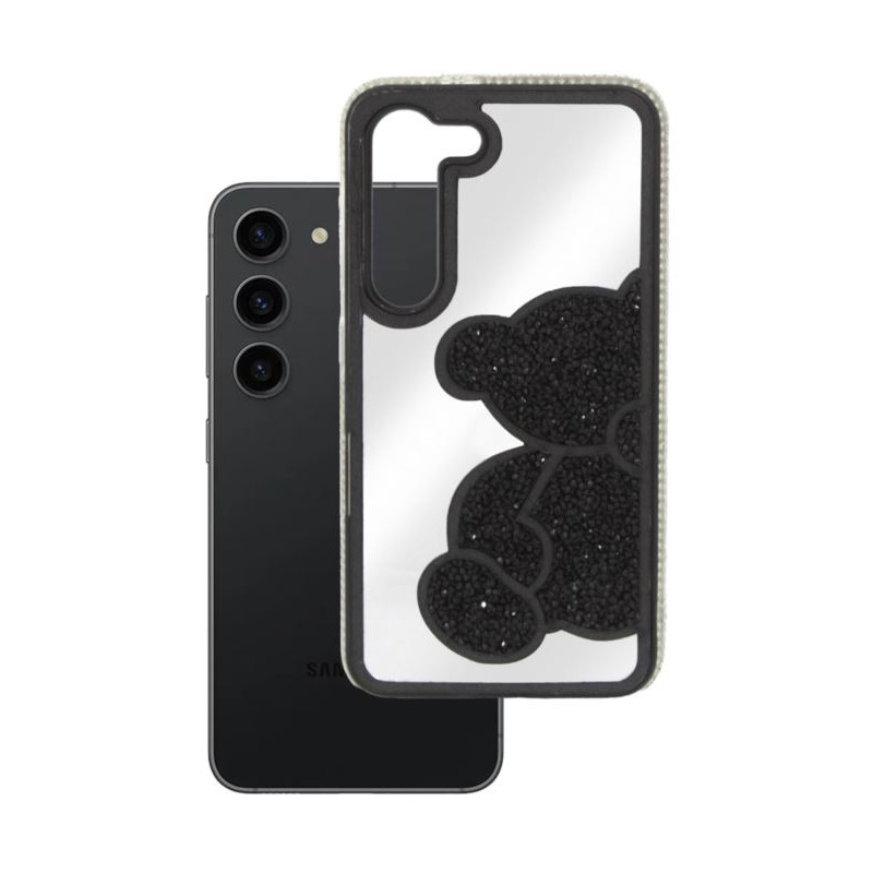 Etui TEDDY BEAR na telefon Samsung Galaxy S25+ 5G S936 damskie dziewczęce na prezent urodziny święta czarne