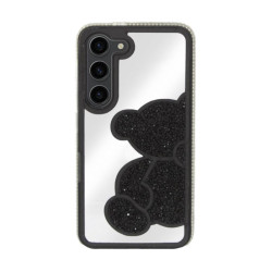 Etui TEDDY BEAR na telefon Samsung Galaxy S25+ 5G S936 damskie dziewczęce na prezent urodziny święta czarne