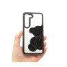 Etui TEDDY BEAR na telefon Samsung Galaxy S25+ 5G S936 damskie dziewczęce na prezent urodziny święta czarne
