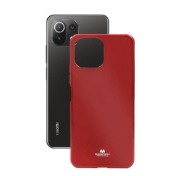 Etui Futerał Mercury JELLY na telefon Xiaomi Mi 11 Lite M2101K9AG / Mi Lite 5G M2101K9G / 11 Lite 5G NE 2109119DG czerwone