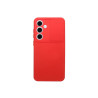 Etui SILICONE LENS na telefon Samsung Galaxy S24 FE 5G S721 czerwone