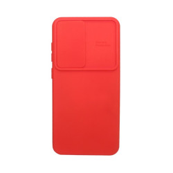 Etui SILICONE LENS na telefon Samsung Galaxy S24 FE 5G S721 czerwone