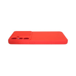 Etui SILICONE LENS na telefon Samsung Galaxy S24 FE 5G S721 czerwone