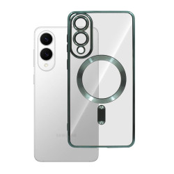 Etui Chrome MagSafe na telefon Samsung Galaxy S25 Edge 5G S937 zielone