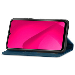 Etui Smart Retro na telefon T-Mobile T Phone 2 Pro 5G / REVVL 7 Pro 5G niebieskie