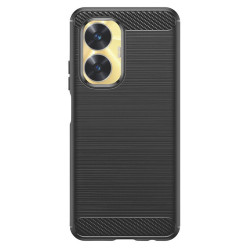 Etui Bumper Carbon LUX na telefon Realme C55 RMX3710 czarne