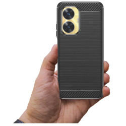 Etui Bumper Carbon LUX na telefon Realme C55 RMX3710 czarne