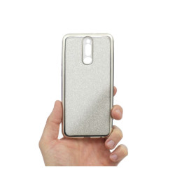 Etui Jelly Case GLOSSY HQ na telefon Huawei Mate 10 Lite srebrne