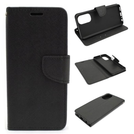 Etui Fancy Diary na telefon motorola moto g62 5G XT2223 czarne