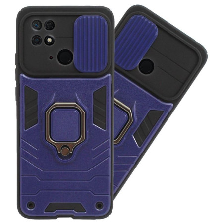 Etui PANCERNE RING LENS na telefon Xiaomi Redmi 10C 220333QAG granatowe