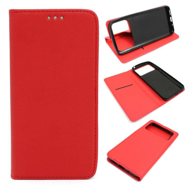 Etui Smart Magnet na telefon Xiaomi POCO C40 220333QPG czerwone