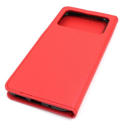 Etui Smart Magnet na telefon Xiaomi POCO C40 220333QPG czerwone