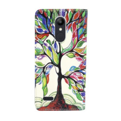 Etui Smart Magnet telefonu do LG K8 2018 / K9 drzewo