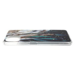 Etui Gold Glam na telefon Xiaomi Mi 11 Lite M2101K9AG / Mi Lite 5G M2101K9G / 11 Lite 5G NE 2109119DG pióra