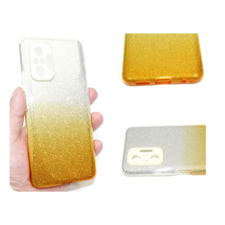Etui Jelly Case SHINING HQ na telefon Xiaomi Redmi Note 10 Pro 4G srebrno-złote