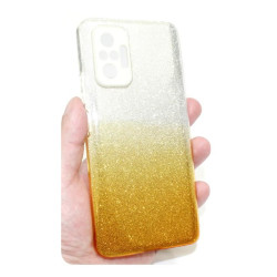 Etui Jelly Case SHINING HQ na telefon Xiaomi Redmi Note 10 Pro 4G srebrno-złote