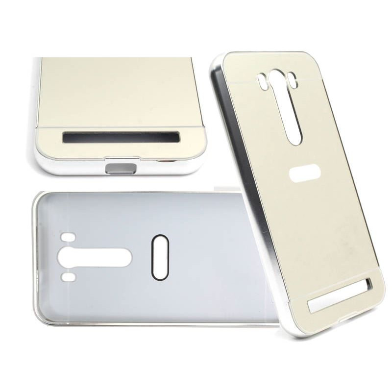 Bumper Mirror ALU Asus ZenFone 2 5.0 ZE500KL srebr