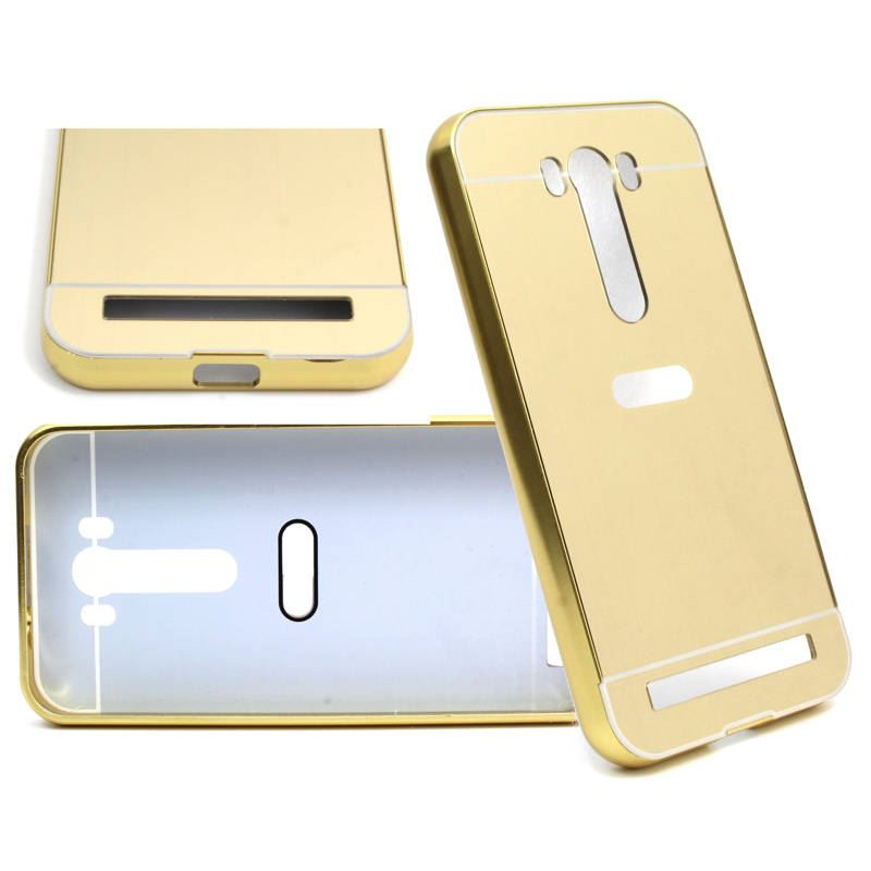 Bumper Mirror ALU Asus ZenFone 2 5.0 ZE500KL złoty