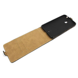 Etui pionowe z klapką SLIM FLEX na telefon Nokia 1320 Lumia czarne HQ