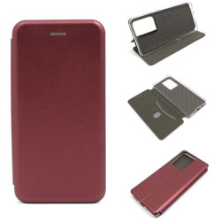 Etui BOOK Elegance na telefon Samsung Galaxy S20 Ultra G988 bordowe