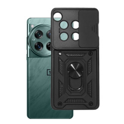 Etui Pancerne CAMSHIELD Ring na telefon OnePlus 12 5G CPH2581 czarne