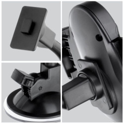 Uchwyt samochodowy do szyby na telefon / smartfon / nawigację / GPS 4,5-6,8" 23a długość ramienia pałąka 27cm szerokość 4-10.5cm
