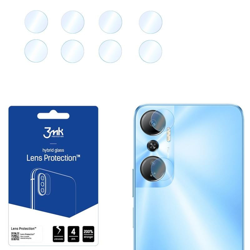 3MK FLEXIBLE GLASS szkło hybrydowe na telefon Infinix Hot 20 4G X6826B camera lens