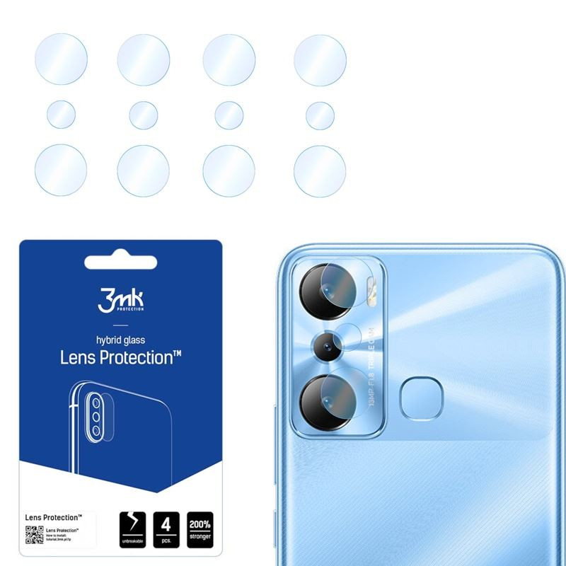 3MK FLEXIBLE GLASS szkło hybrydowe na telefon Infinix Hot 20i X665E / 12i X665 X665B camera lens