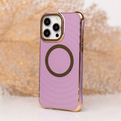 Etui Circle Glam Mag na telefon Apple iPhone 15 A3090 fioletowe