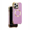 Etui Circle Glam Mag na telefon Apple iPhone 15 Pro A3102 fioletowe