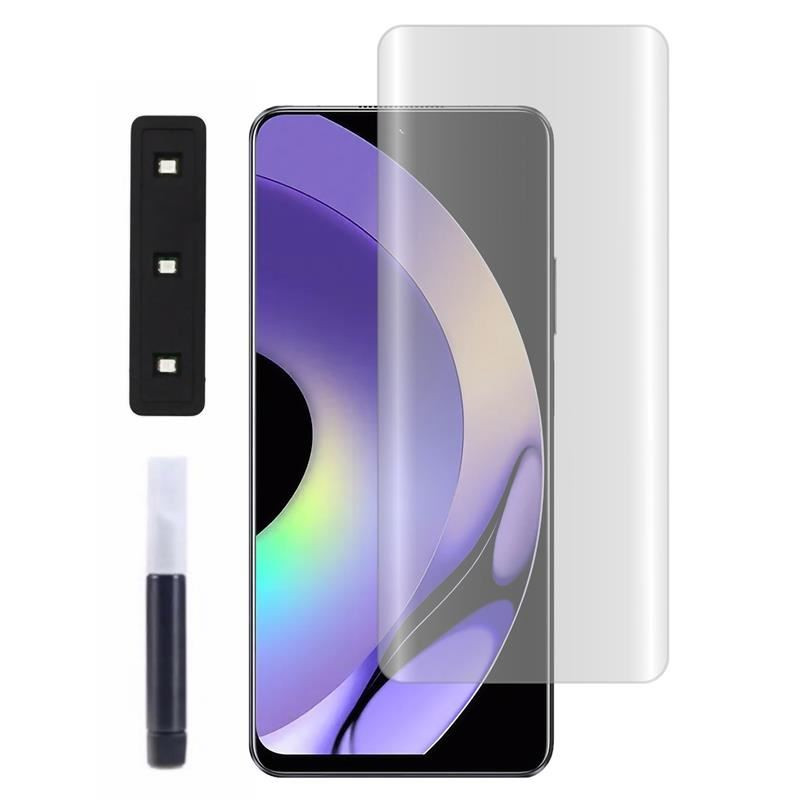 9H SZKŁO hartowane na telefon Realme 10 Pro 5G RMX3661 / 10 Pro+ 5G RMX3687 UV + lampa