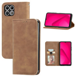 Etui Smart Retro na telefon T-Mobile T Phone 2 5G / REVVL 7 5G brązowe