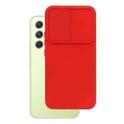 Etui SILICONE LENS na telefon Samsung Galaxy A54 5G A546 czerwone