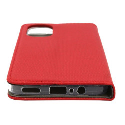 Etui Smart Magnet na telefon motorola moto g52 4G / g71s / g82 5G czerwone