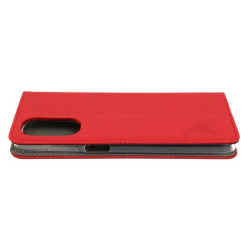 Etui Smart Magnet na telefon motorola moto g52 4G / g71s / g82 5G czerwone