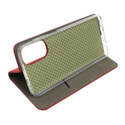 Etui Smart Magnet na telefon motorola moto g52 4G / g71s / g82 5G czerwone
