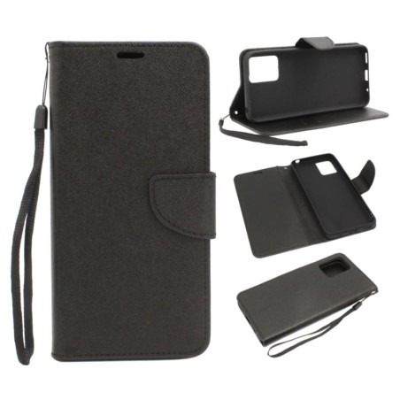 Etui Fancy Diary na telefon motorola moto e13 czarne