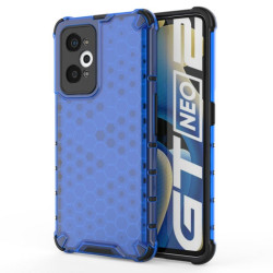 ETUI PANCERNE HONEYCOMB na telefon Realme GT NEO 3T 5G / GT NEO 2 / GT 2 5G / GT Neo 2S niebieskie