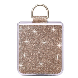 Etui Hard Case Bling na telefon Samsung Galaxy Z Flip 5 5G F721 złote