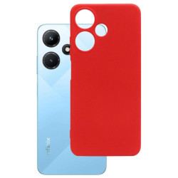 Etui Silicon Case na telefon Infinix HOT 30i 4G LTE X669D czerwone MATT