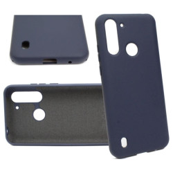 Etui Silicon Case do telefonu Motorola Moto G8 Power Lite granatowe