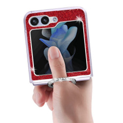 Etui Hard Case Bling na telefon Samsung Galaxy Z Flip 6 5G F741 / Galaxy Z Flip 7 FE 5G F761 czerwone