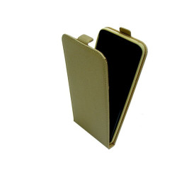 Etui pionowe z klapką SLIM FLEX na telefon LG G3 D855 złote