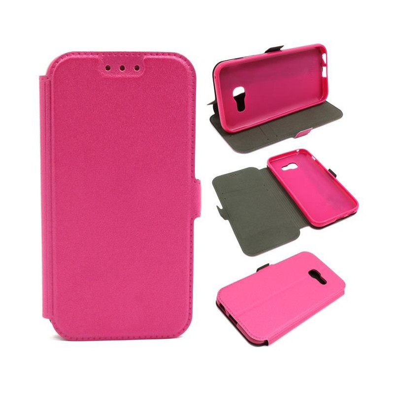Etui BOOK POCKET na telefon Samsung Galaxy A3 2017 A320 różowe
