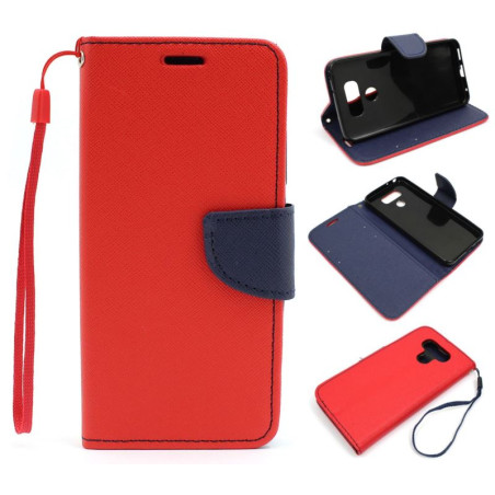 Etui Fancy Diary na telefon LG G6 H870 czerwone