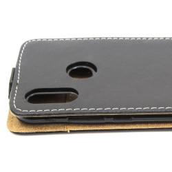 Etui pionowe z klapką SLIM FLEX na telefon Huawei P Smart 2019 POT-LX1 czarne HQ