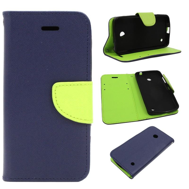 Etui Fancy Diary na telefon Nokia Lumia 630 RM-979 / 635 RM-974 granatowe